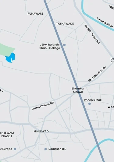 Ace Ayodhya Pune Strategic Location Map Thergaon Dange Chowk